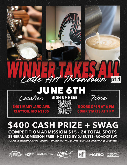 Latte Art Throw Down "Winner Takes All Pt. 1"